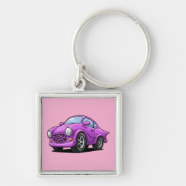 Chaveiro Arte Automotiva Roxa Extremamente Curvada