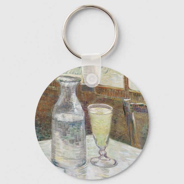 Chaveiro Arte Clássica de Van Gogh Café Absinto Paris (Frente)