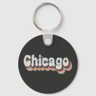 Chaveiro Arte Clássica do Chrome de Chicago Illinois