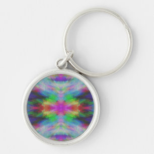 Chaveiro Arte Colorida no Estilo Tie Dye