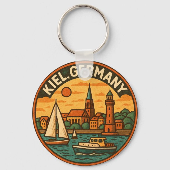 Chaveiro Arte Costeira de Kiel Alemanha (Frente)