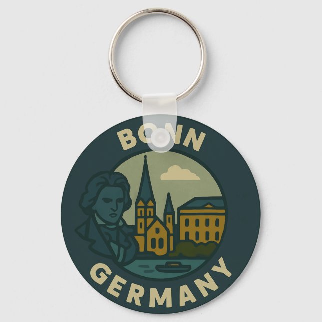 Chaveiro Arte da Cidade de Bonn Alemanha (Frente)