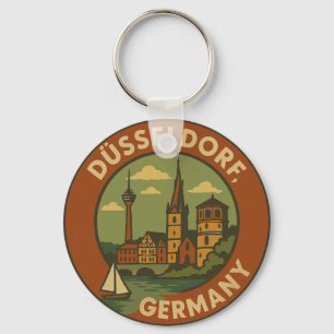 Chaveiro Arte da Cidade de Düsseldorf Alemanha