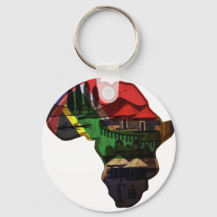Chaveiro Arte da Herança Africana - Uma Fusão Cultural