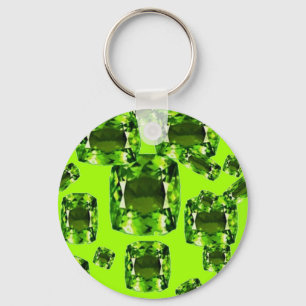 Chaveiro Arte das gemas de Birthstone dos bebês de agosto