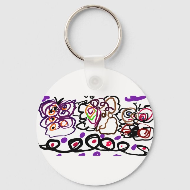 Chaveiro Arte das mariposas  (Frente)