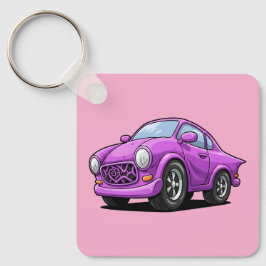 Chaveiro Arte de Automóvel Roxa Extremamente Curvada