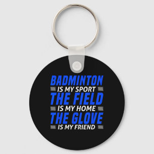 Chaveiro Arte De Badminton Engraçada Para Homens Mulheres V