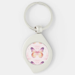 Chaveiro Arte de Borboleta em Aquarela