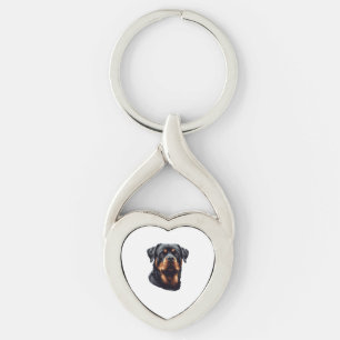 Chaveiro Arte de Cachorro Rottweiler Majestoso