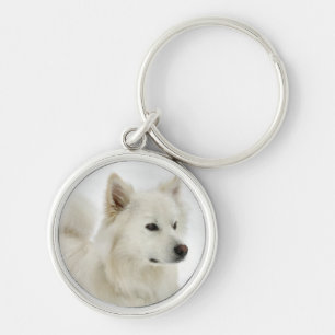 Chaveiro Arte de Cão Esquimó Americana