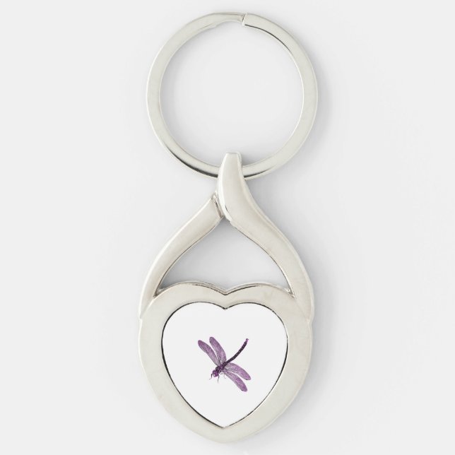 Chaveiro Arte de Dragonfly de Orgulho Asexual (Frente)