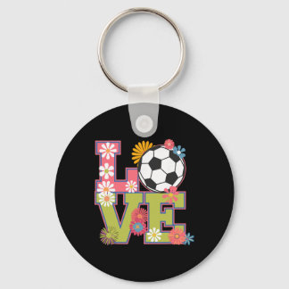 Chaveiro Arte de Futebol Engraçada Para Mulheres Jogadoras