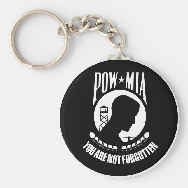 CHAVEIRO ARTE DE HERÓIS MILITARES POW MIA (Frente)