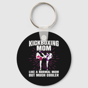 Chaveiro Arte de Mãe Kickboxing Para Mãe Mulheres Kickboxer