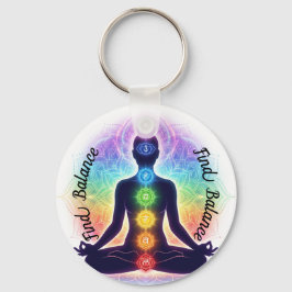 Chaveiro Arte de Meditação dos Chakras | Sete Símbolos Colo