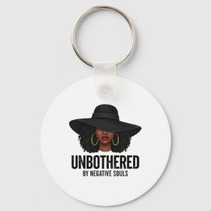 Chaveiro Arte de Mulher Negra Impassível por Almas Negativa