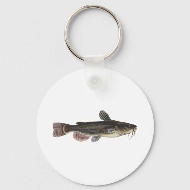 Chaveiro Arte de Peixe-Pau Preto (Frente)