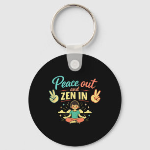 Chaveiro Arte de Saúde Mental em Vibrações Frias Paz e Zen