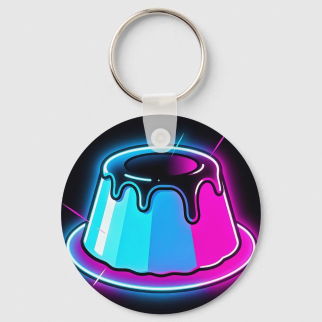Chaveiro Arte de Sobremesa de Geléia Neon (Frente)