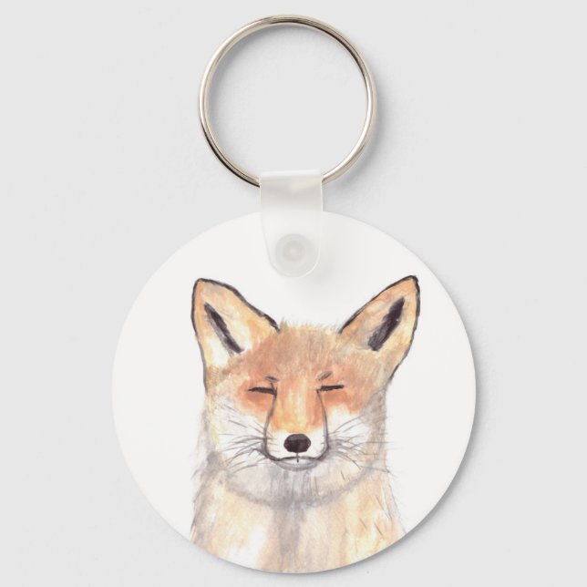 Chaveiro Arte de viveiro de animais da raposa (Frente)