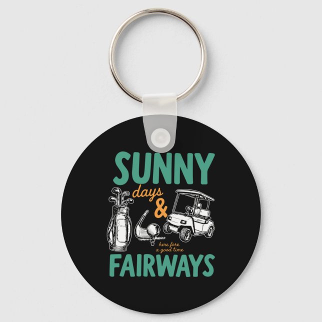 Chaveiro Arte Dias Ensolarados E Fairways (Frente)
