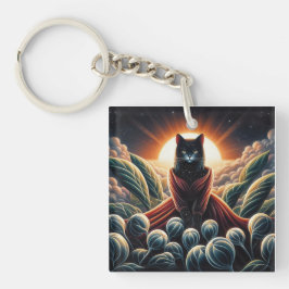 Chaveiro Arte Digital Fantástica: Céu Noturno Causado