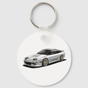 Chaveiro arte do nissan 240sx desenhada à mão