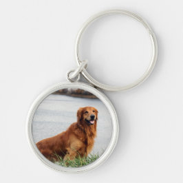 Chaveiro Arte do ouro Retriever