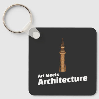 Chaveiro Arte Encontra Arquitetura Ilustração de Arquiteto 