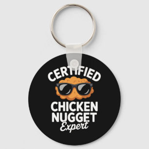 Chaveiro Arte engraçada de nugget de frango para homens mul