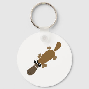 Chaveiro Arte engraçada de Platypus do Duckbill