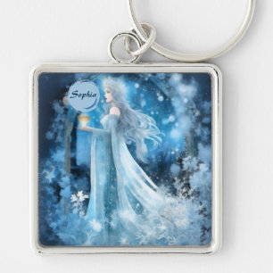 Chaveiro Arte Fantástica da Rainha da Neve - Deusa Mística