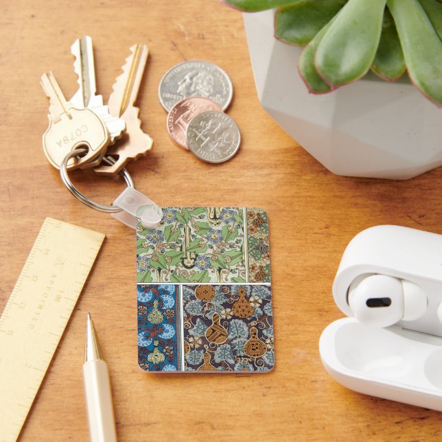 Chaveiro Arte floral antiga moderna vegetais, cabaças (Mesa)