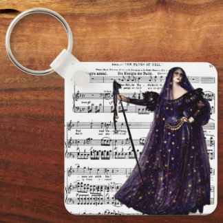 Chaveiro Arte Gótica de Ópera Vintage Rainha da Noite