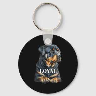 Chaveiro Arte Gráfica de Cachorro Rottweiler Rottie 