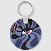 Arte Hipnótica Psicodélica Olho Rosa Duplo Assusta