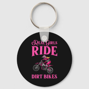 Chaveiro Arte legal de moto de terra para mulheres e menina