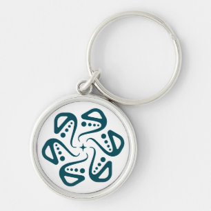 Chaveiro Arte Mandala Minimalista de Tentáculo de Polvo Tea