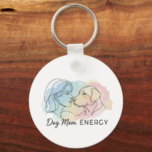Chaveiro Arte Moderna em Linha Energia de Mãe de Cachorro A