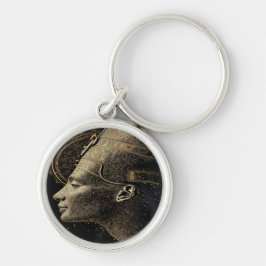 Chaveiro Arte Moderna Silhueta de Nefertiti