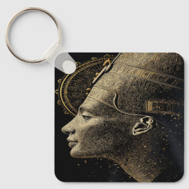 Chaveiro Arte Moderna Silhueta de Nefertiti