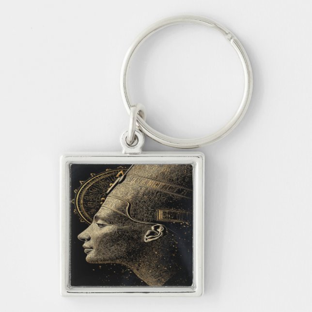 Chaveiro Arte Moderna Silhueta de Nefertiti  (Frente)
