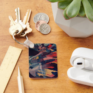 Chaveiro Arte Nova Antiga, Loie Fuller no Folies Bergere