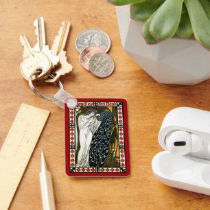 Chaveiro Arte Nova Antiga, O Beijo por William Bradley