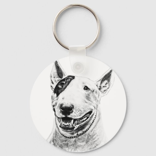 Chaveiro Arte para cães "Touro Corajoso" (Frente)