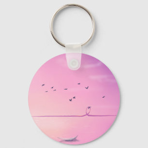 Chaveiro Arte Pastel Outubro Rosa