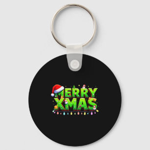 Chaveiro Arte Pixel Natal Alegria Creeper Natal Divertido G
