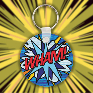 Chaveiro Arte Pop de Quadrinhos WHAM