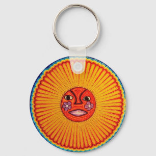 Chaveiro Arte popular do mexicano de Sun da arte da corda